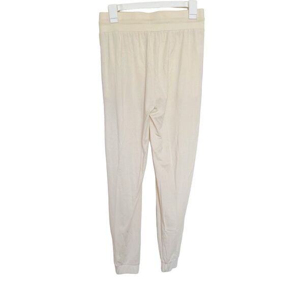 Loft Womens Sleep Sz XS Pants Jogger Loungewear Pajama Sleepwear Cream Pockets - Picture 2 of 12